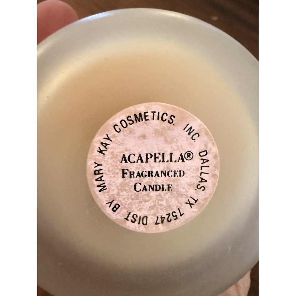 Mary Kay Acapella Fragranced Candle in Frosted Glass Container NEW! - Picture 4 of 5